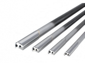 Single flute gundrill with brazed drill head