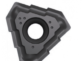 Deep Driling Inserts with  3 Chip Spliting Cuting Edges，a  Positive Rake Chipbreaker and a  Wiper 